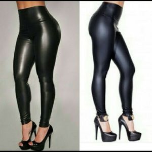 Leather leggings NWOT